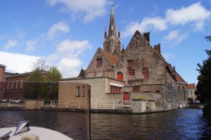 View from our boat tour of Brugge