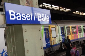 We changed trains at Basel