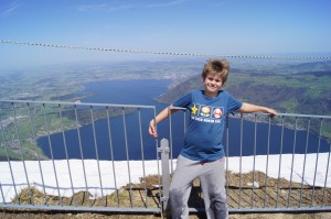 Matthew near top of Rigi