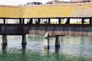 Covered bridge in Lucerne