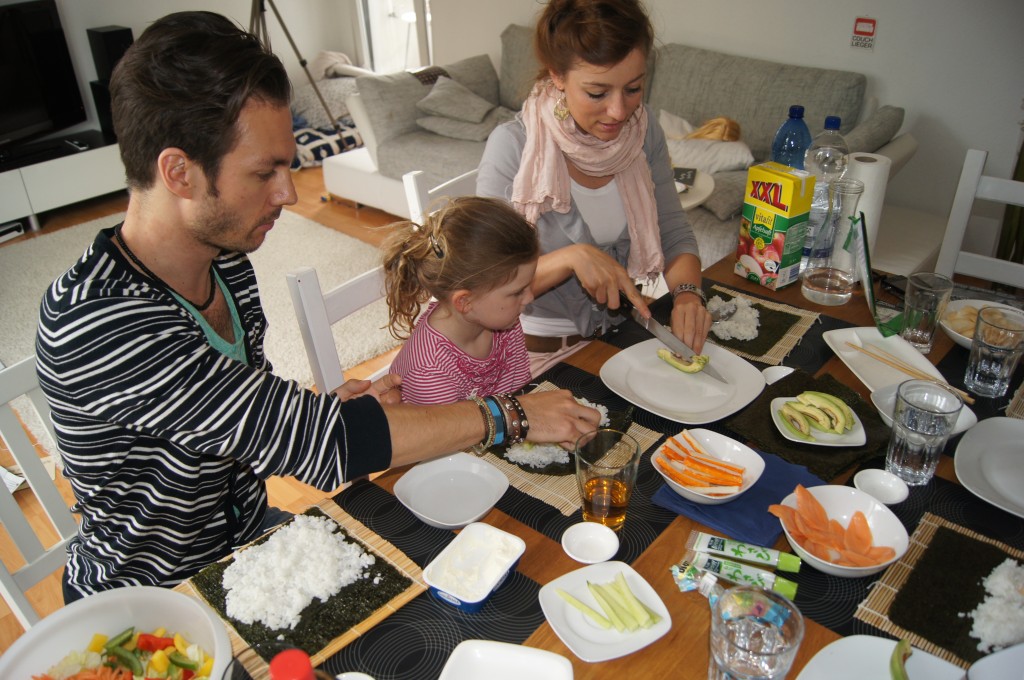 Self made Sushi for dinner