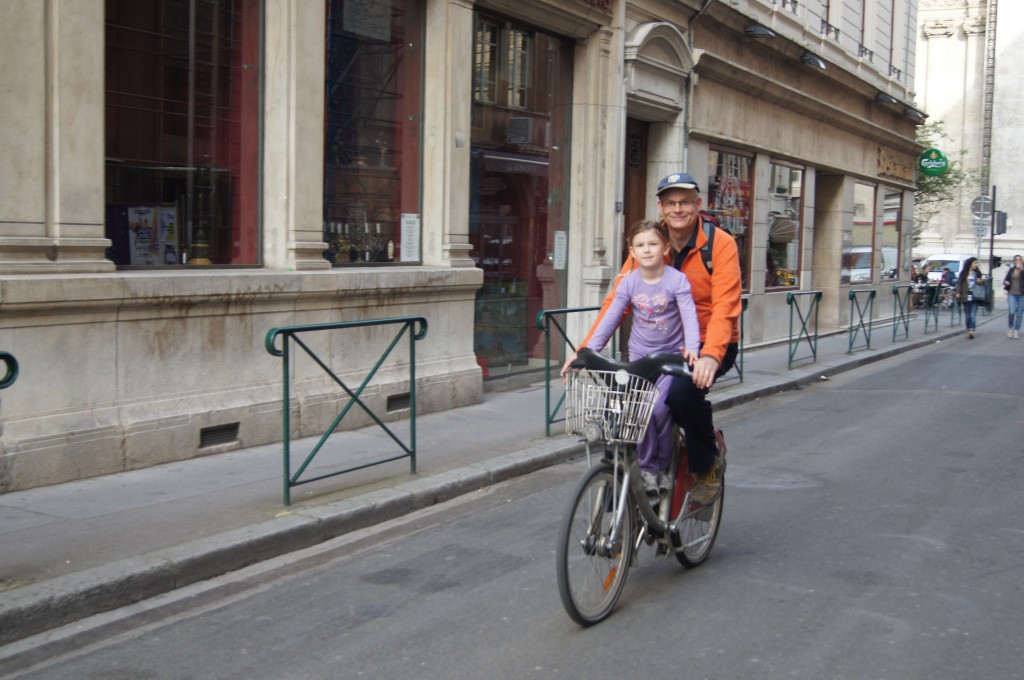 Chris and Sophie and their bike