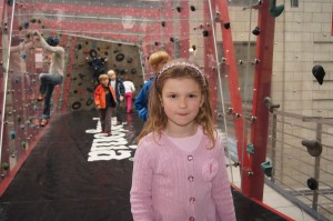 Sophie at Globetrotter climbing gym