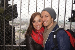Maike and Lucas at the top of the Dom