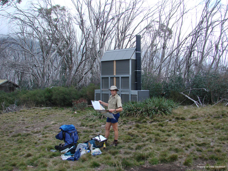 F. John at Bivouac Hut