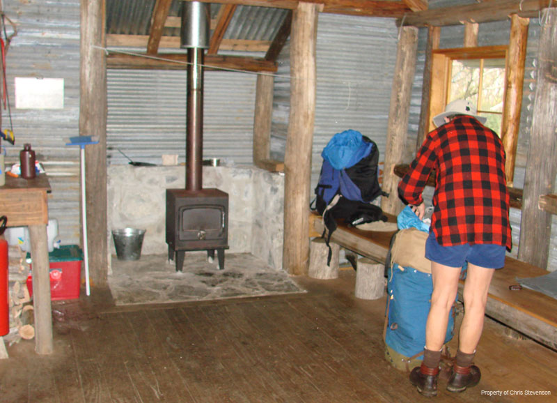 Z. Inside Roper Hut