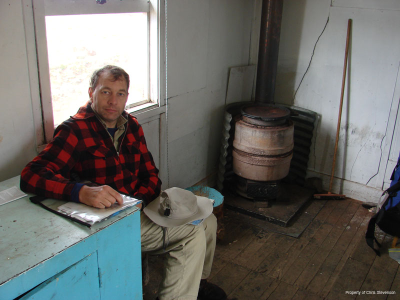 ZQ. John Inside Cope Saddle Hut